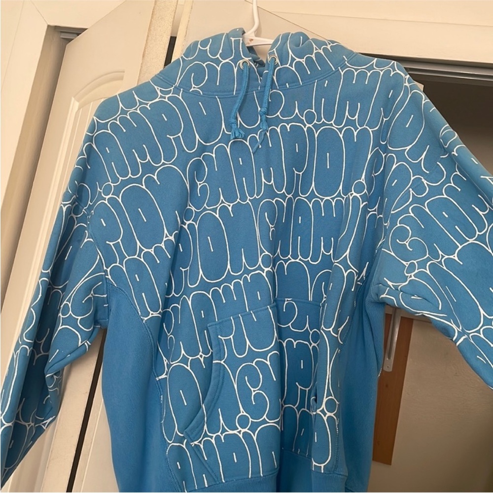 Blue champion hoodie